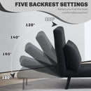 HOMCOM Click Clack Single Chair Bed Settee for Living Room