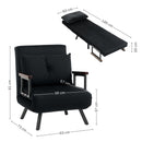 HOMCOM Click Clack Single Chair Bed Settee for Living Room