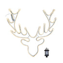 58cm Light up Neon Flex Christmas Reindeer Head with Warm White LEDs