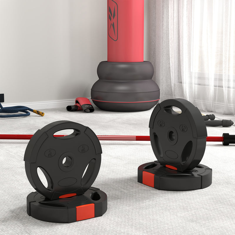 SPORTNOW Olympic Weight Plates Set for Home Gym