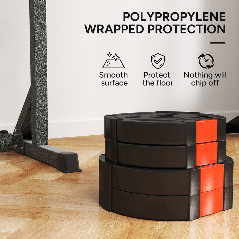 SPORTNOW Olympic Weight Plates Set for Home Gym