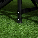 Outsunny Camping Bed w/ Carry Bag, Magazine Bag & Cup Holder, Black