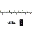 15.5m 600 LED Colour Changing Christmas String Lights in White to Multi-Colour