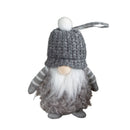 16cm Grey Gonk with Bobble Hat Hanging Christmas Pendant Decoration