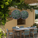 HOMCOM Set Of 2 Artificial Topiary Balls Indoor Outdoor Faux Boxwood Balls