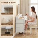 HOMCOM Dressing Table with LED Lighting Mirror and 10 Drawers, White