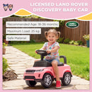 AIYAPLAY Land Rover Licensed Ride On Car For Toddlers 18-36 Months, Pink