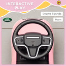 AIYAPLAY Land Rover Licensed Ride On Car For Toddlers 18-36 Months, Pink