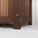 Outsunny Garden Wooden Planter Box with Trellis Flower Raised Bed Dark Brown