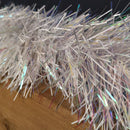 2m x 10cm Festive Tinsel Garland Christmas Tree Decoration Iridescent White
