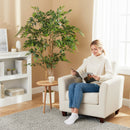 HOMCOM Artificial Ficus Tree, Faux Plant For Home Decor