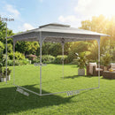 Outsunny 3.5 X 3.5 M Pop Up Gazebo, UPF50+ One-Touch Party Tent, Dark Grey