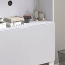 HOMCOM Writing Desk With Foldable Desktop For Bedroom, Home Office, White
