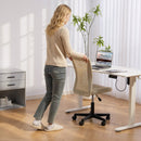 Vinsetto Armless Office Chair, Swivel Desk Chair W/ Adjustable Height Beige
