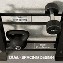 SPORTNOW 4-Tier Dumbbell Rack, Heavy-Duty Weight Rack For Dumbbells, Black