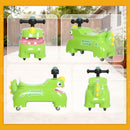 AIYAPLAY Kids Ride On Car, Dinosaur Shape Toddler Walker, Green