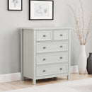 HARBOR 3 + 2  DRAWER  CHEST - DOVE GREY