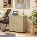 Vinsetto 2-Tier Locking Filing Cabinet Office Storage Cabinet