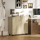 Vinsetto 2-Tier Locking Filing Cabinet Office Storage Cabinet
