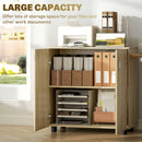 Vinsetto 2-Tier Locking Filing Cabinet Office Storage Cabinet