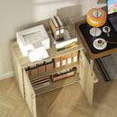 Vinsetto 2-Tier Locking Filing Cabinet Office Storage Cabinet