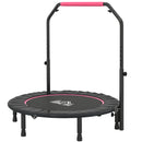 HOMCOM 40 Inch Foldable Mini Fitness Trampoline With Foam Handle