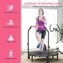 HOMCOM 40 Inch Foldable Mini Fitness Trampoline With Foam Handle