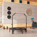 HOMCOM 40 Inch Foldable Mini Fitness Trampoline With Foam Handle