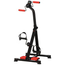 HOMCOM Pedal Rehabilitation Exercise Bike for Seniors and Elderly Black&Red