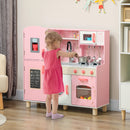 AIYAPLAY Play Kitchen Kids Kitchen Set With Lights And Sounds - Pink
