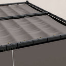 Outsunny 3 X 3(m) Pergola With Retractable Roof And Curtains