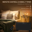 2000W Electric Convector Heater, Quiet Space Heater with LED Display, Black