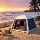 Outsunny Inflatable Camping Tent, 2 Man Tent, Dark Blue