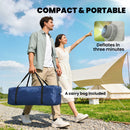 Outsunny Inflatable Camping Tent, 2 Man Tent, Dark Blue