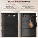 HOMCOM Fabric Chest of Drawers, 8 Drawer Dresser for Bedroom