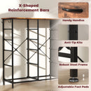 HOMCOM Fabric Chest of Drawers, 8 Drawer Dresser for Bedroom