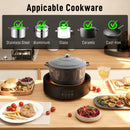 HOMCOM Electric Ceramic Hob With Grill Plate With 4 Heat Levels For All Type