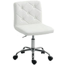 HOMCOM Modern Vanity Computer Desk Chair with Rolling Wheels