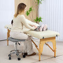 HOMCOM PU Leather Rolling Stool, Height Adjustable Salon Chair
