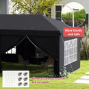 Outsunny 3 x 6m Pop Up Gazebo Height Adjustable Party Tent w/ Storage Bag Grey