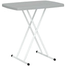 Outsunny Folding Coffee Table, Height Adjustable Bistro Table