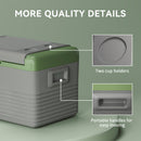 Outsunny Car Refrigerator 12V Portable Freezer For Camping, Light Green