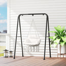 Outsunny Hammock Chair, Boho Hanging Swing Chair with Cushion
