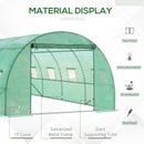 Outsunny Greenhouse Tunnel 6 X 3 M - Green