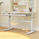 AIYAPLAY Kids Desk, Study Desk For Kids Height Adjustable With Tilt-Desktop