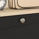 HOMCOM Narrow Shoe Cabinet with 3 Flip Drawers for 18 Pairs of Shoes Black