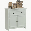 HOMCOM Sideboard, Kitchen Storage Cabinet w/ Adjustable Shelf, Drawer, Green