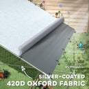 PawHut Walk In Chicken Run W/ Cover, Hanging Feeder, Perch For 12-18 Poultry