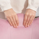 HOMCOM Armless Desk Chair Home Office Chair w/ Wide Seat Tilt Function