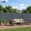 Outsunny 2Pcs Privacy Garden Screen Fence, Windbreak Fence With Clips, Grey